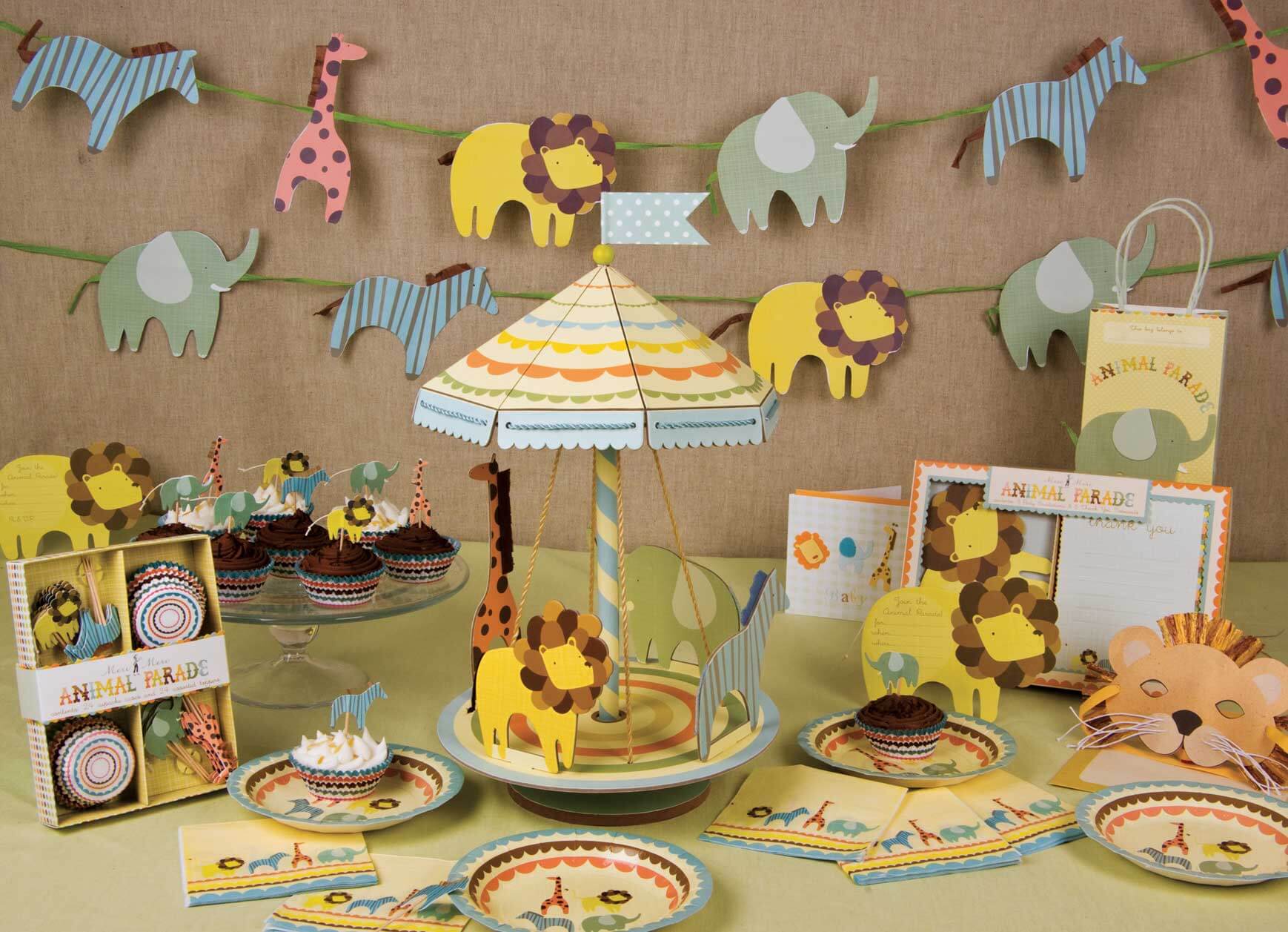 Safari Animal Baby Shower Decoration Ideas