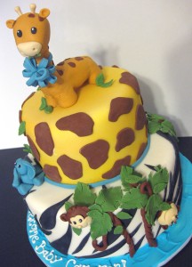Baby Shower Cake for Boys Animal Safari